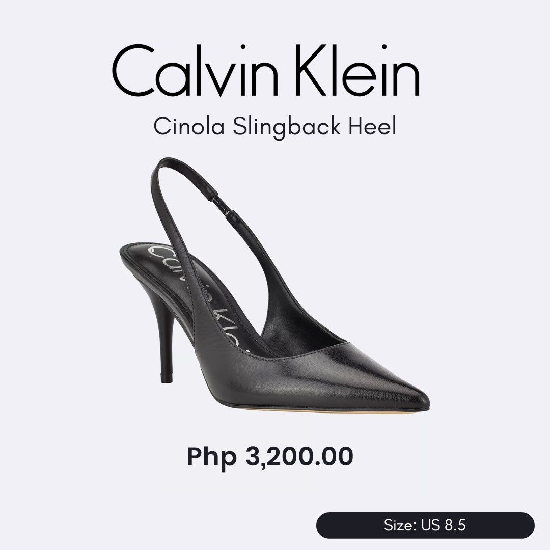 CK Cinola Slingback Heel (Category: Heels) located in Makati City. Submitted by decastronaut (Listing ID 1330141345, Image 1). Description: .