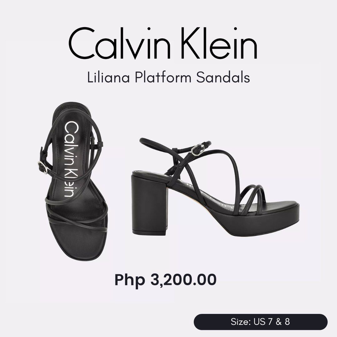 CK Liliana Platform Sandals (Category: Flats & Sandals) located in Makati City. Submitted by decastronaut (Listing ID 1330141552, Image 1). Description: .