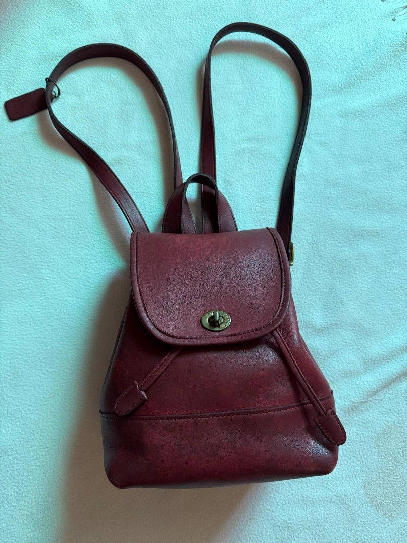 Vintage coach backpack top