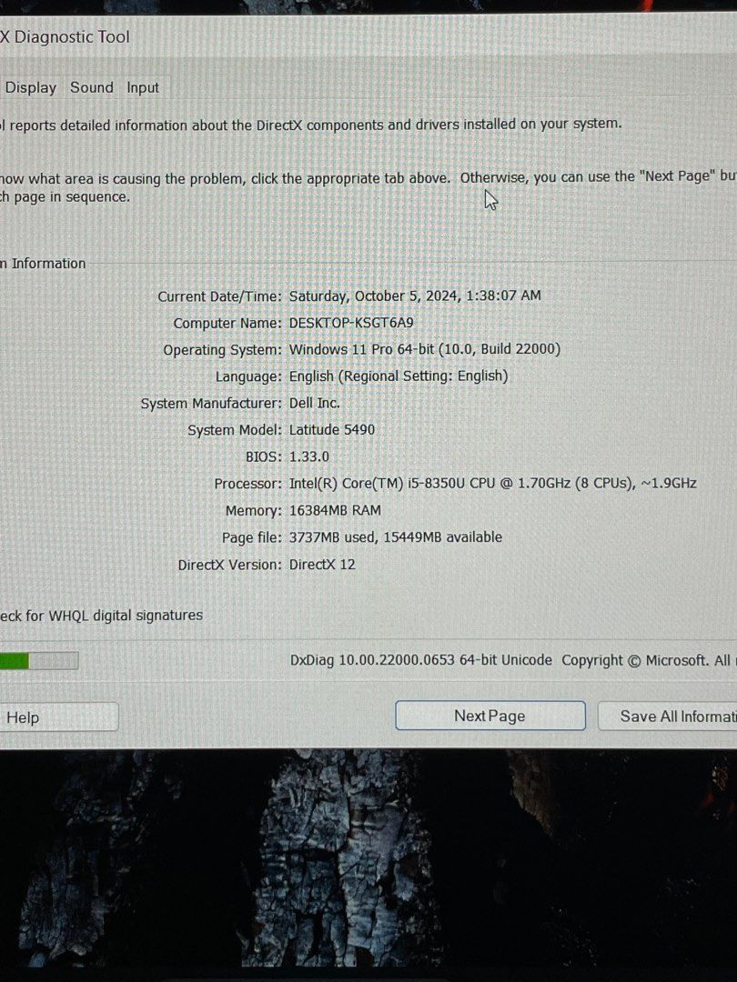 Dell Latitude 5490 Intel i5 8th Gen 256GB M.2 SSD FASTER BOOT 16GB ...