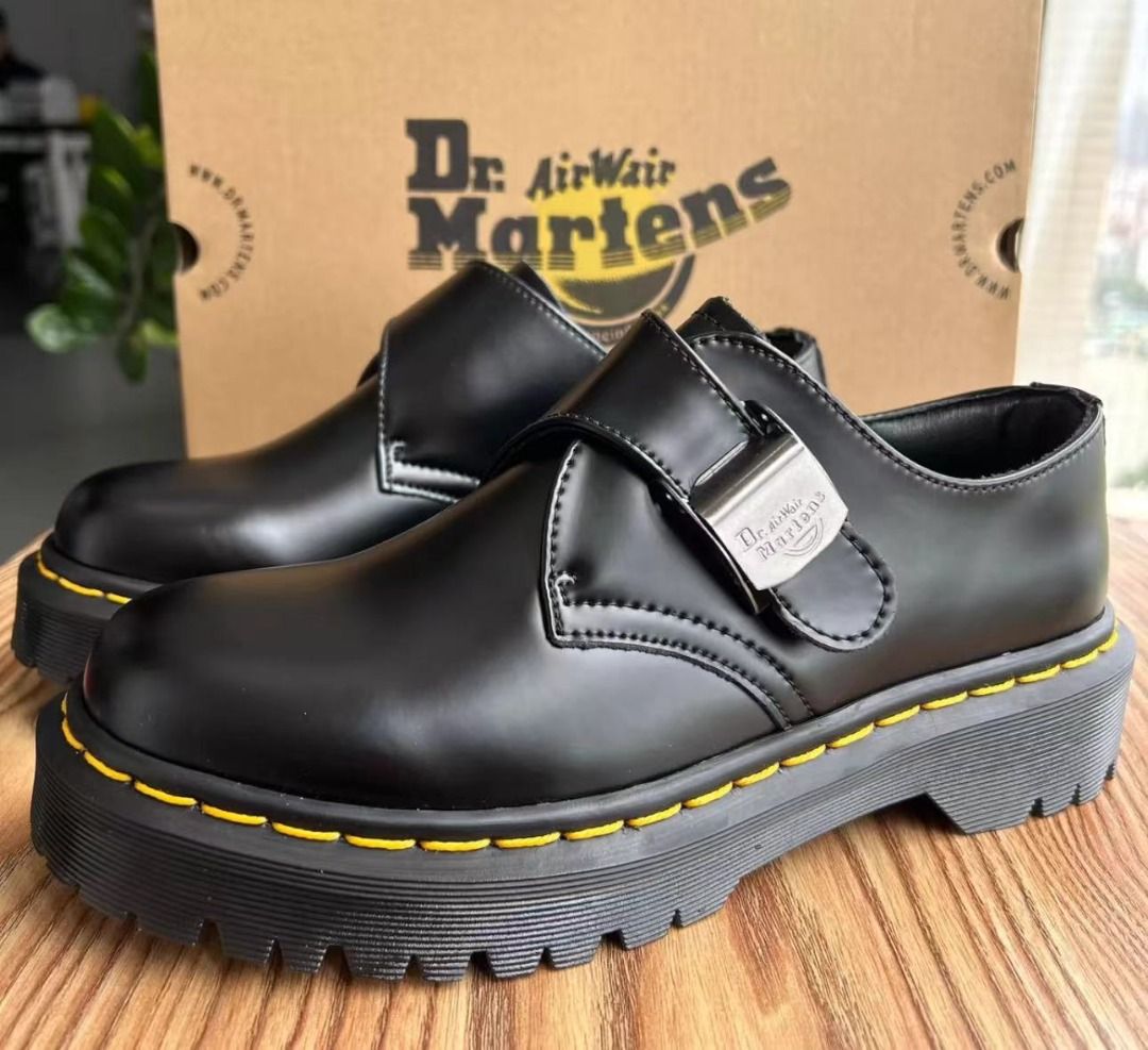 Dr.Martens 1461 thick soled Bex Martin boots buckle low top platform shoes Women s Fashion Footwear Boots on Carousell