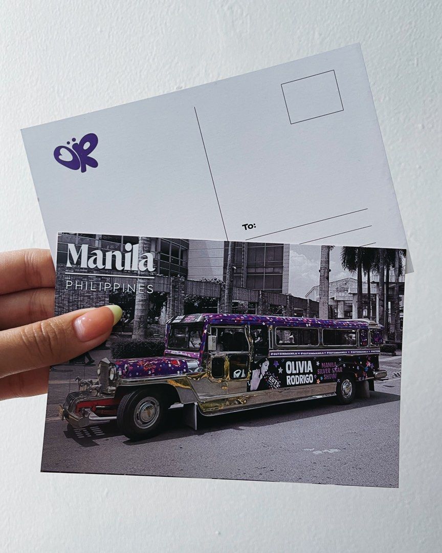 OLIVIA RODRIGO "MANILA COLLECTION” POSTCARDS (Category: CDs & DVDs) located in Pasig City. Submitted by vr1998 (Listing ID 1329746444, Image 3). Description: As Complete set (6 Postcards) P450 The Guts Concert in Manila..Olivia’s first in the Philippines will always be remembered. Visiting her dad’s hometown will always be more special and meaningful. The Images in these postcards will forever resonate with Olivia and all her Filipino fans. A dre