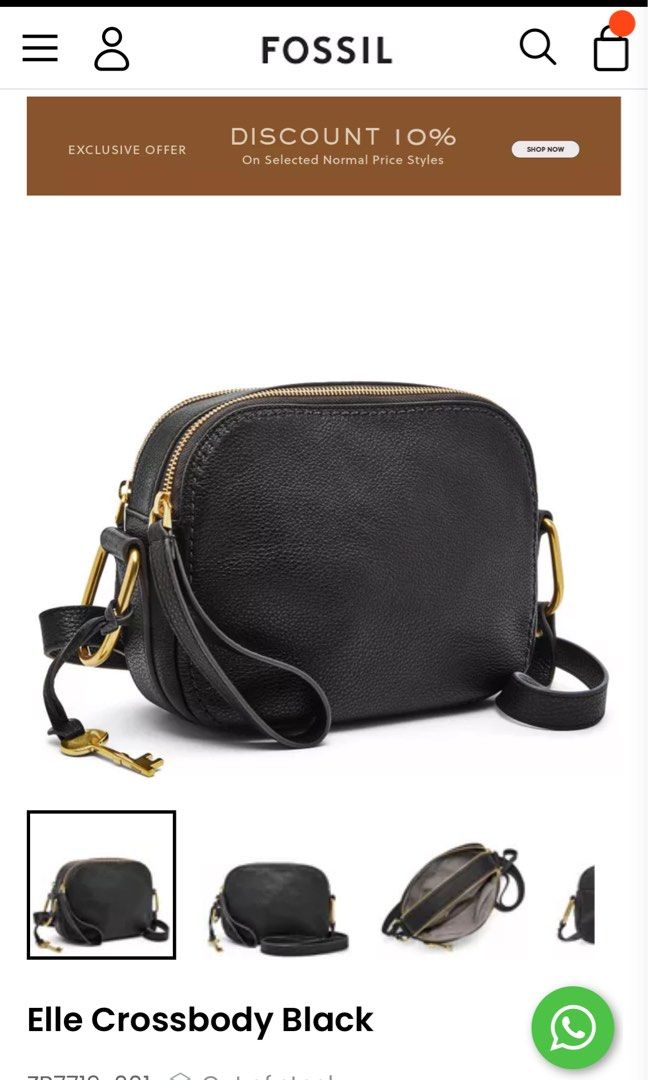 Fossil Elle Crossbody Black