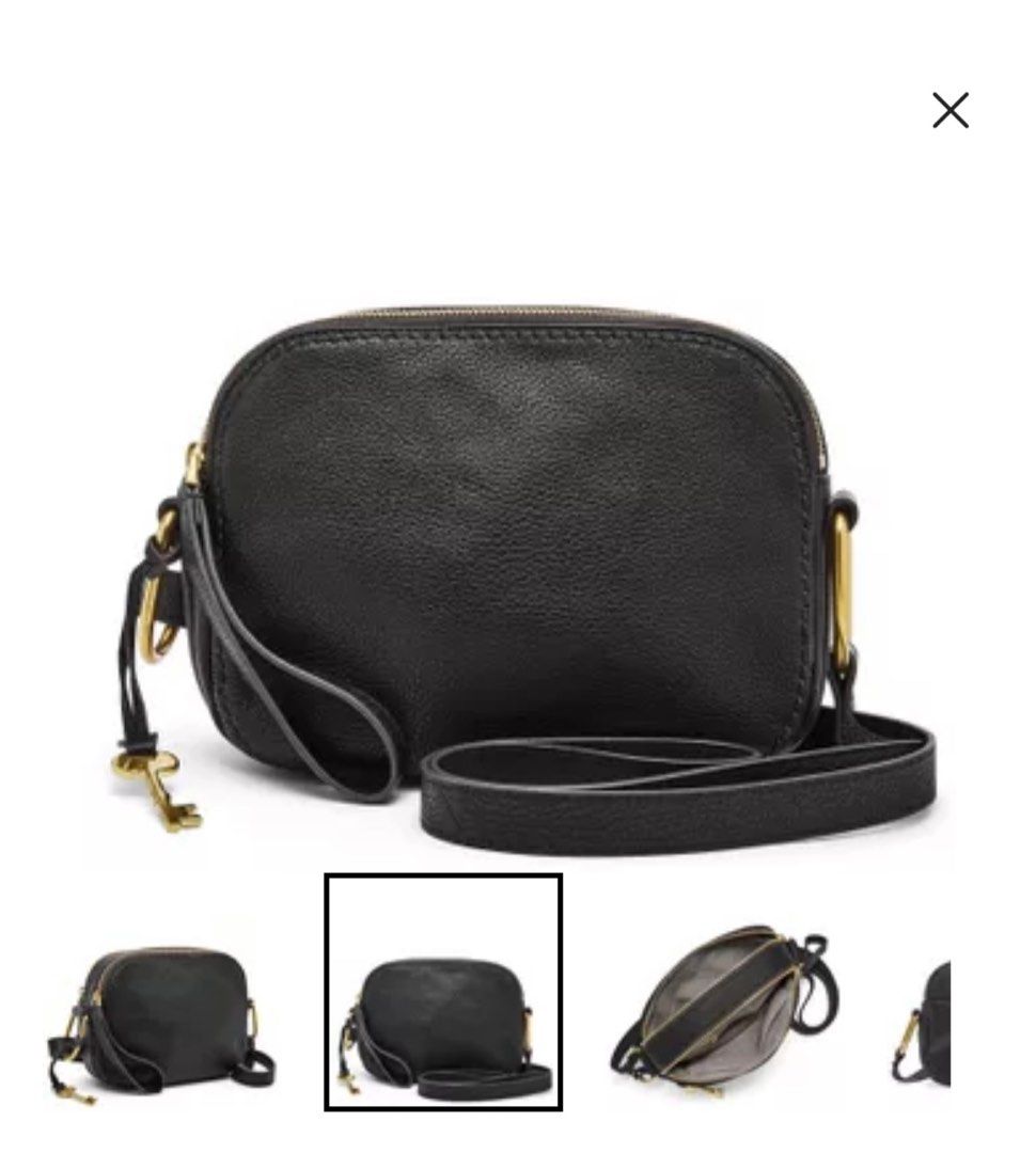 Fossil elle crossbody black sale