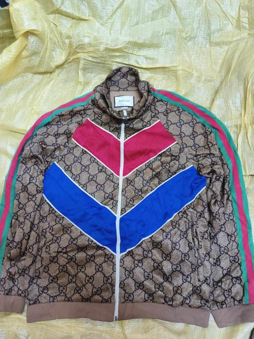 Gucci chevron track jacket discount