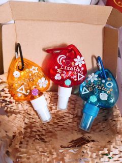 Personalized Heart Alcohol Spray Bottle (Resin Deco Handcrafts)