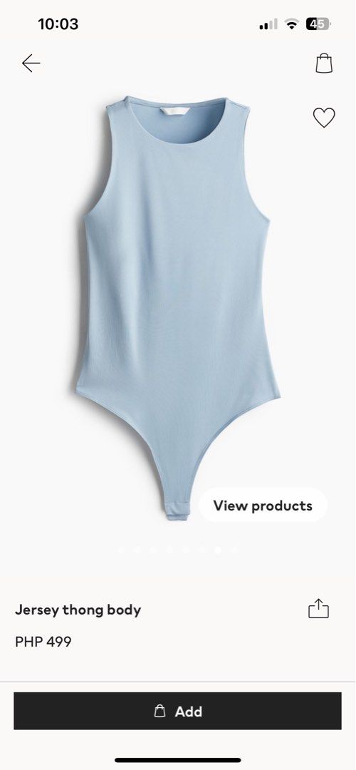 H&M Bodysuit (Brand new) (Category: Others Tops) located in Baguio. Submitted by depopruby (Listing ID 1330139341, Image 1). Description: Size : XS.