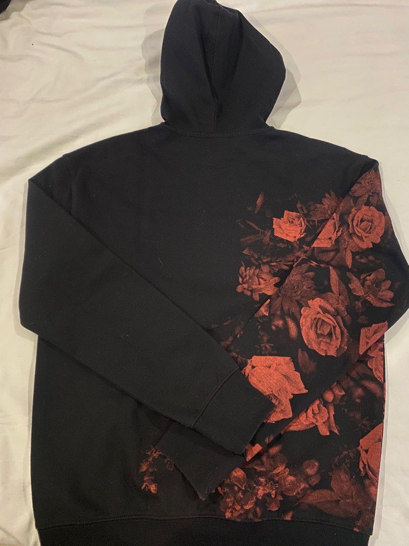 H&m black rose hoodie hot sale