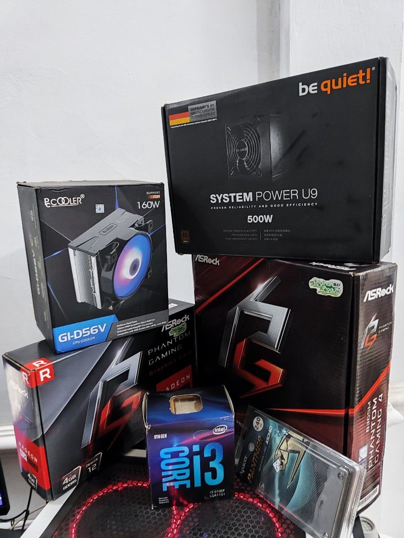 I3 9100f rx 570 4gb shop