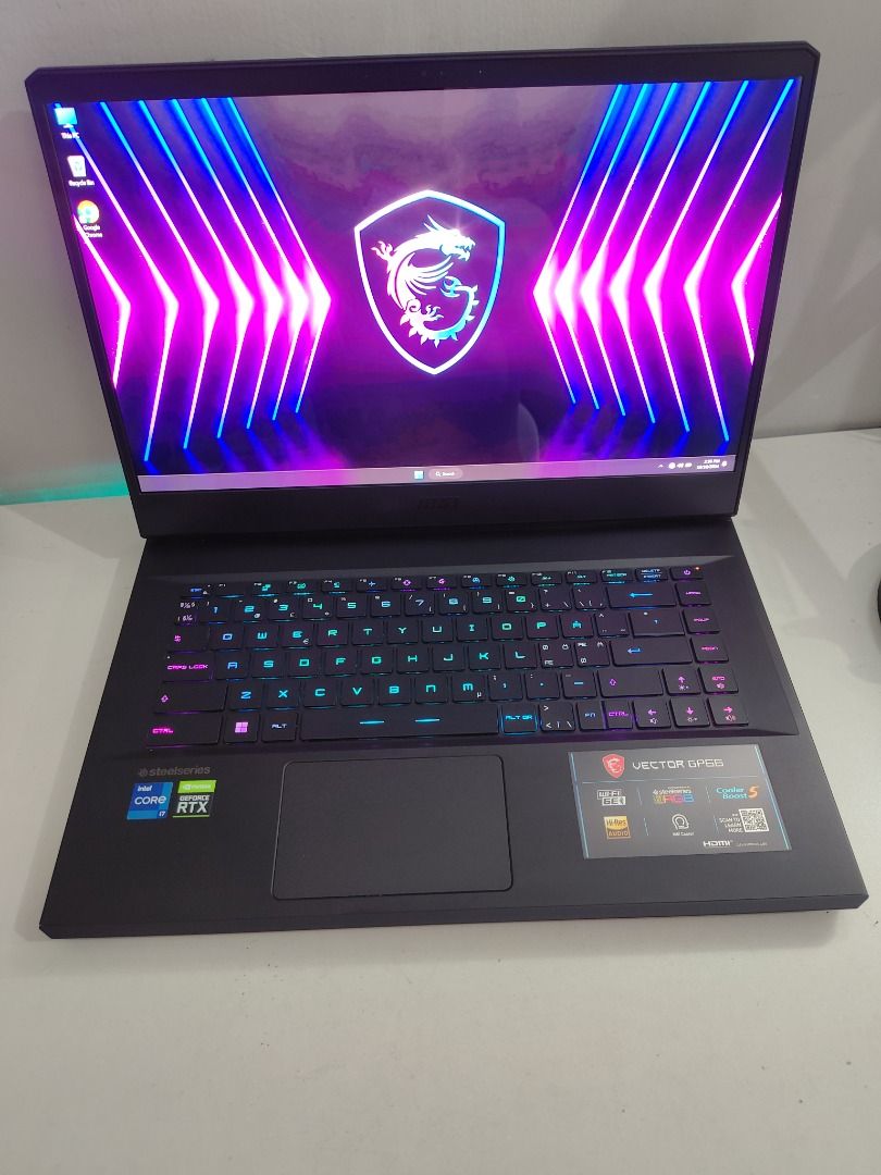 i7 12700H RTX 3060 140w 240hz OLED QHD Gaming Laptop MSI Vector GP66 ...