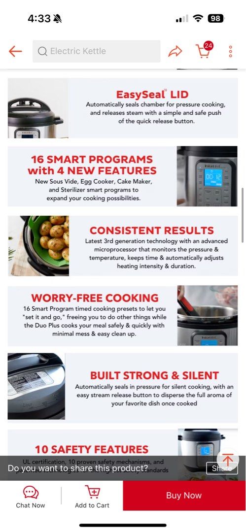 Instant Pot Duo PLUS 9 IN 1 with 6QT Ceramic Pot Multi Use Smart Pressure 6 Quarts 5.7 Liters TV Home Appliances Kitchen Appliances Cookers on Carousell