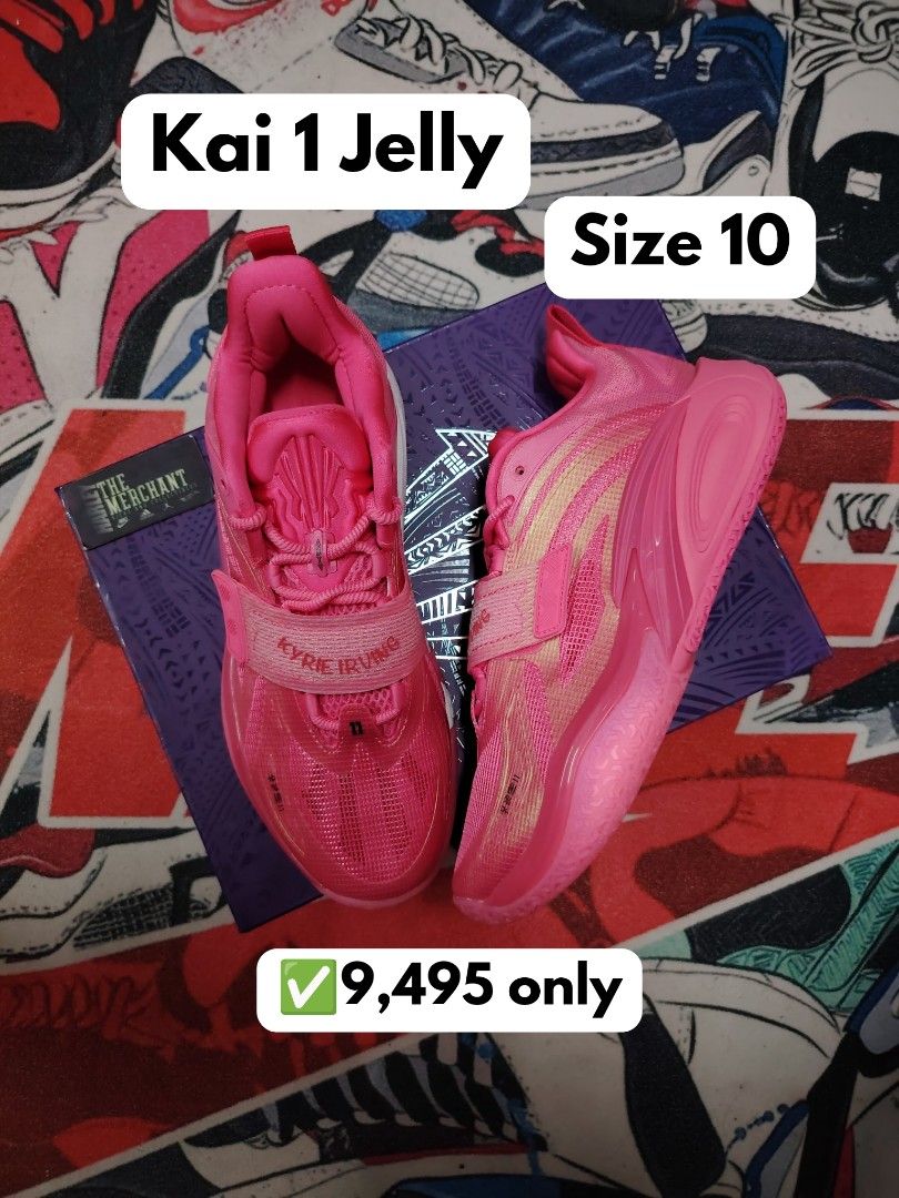 Kai 1 Jelly (Category: Sneakers) located in Marikina City. Submitted by tm_harley (Listing ID 1330110395, Image 1). Description: 🔥Kai 1 Jelly Size 10 Available ✅9,495 pesos only!! GUARANTEED LEGIT AND BRANDNEW DM FOR PICS AND INQUIRIES 💵Cash/Gcash 📌Marikina Location 🚛Pick-up/Lalamove/JRS 👉🏻Videocall and Legit Check.