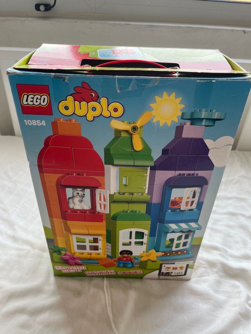 LEGO Duplo Creative Box 10854 House Boat Figure 120 Bricks Blocks Cat NIB