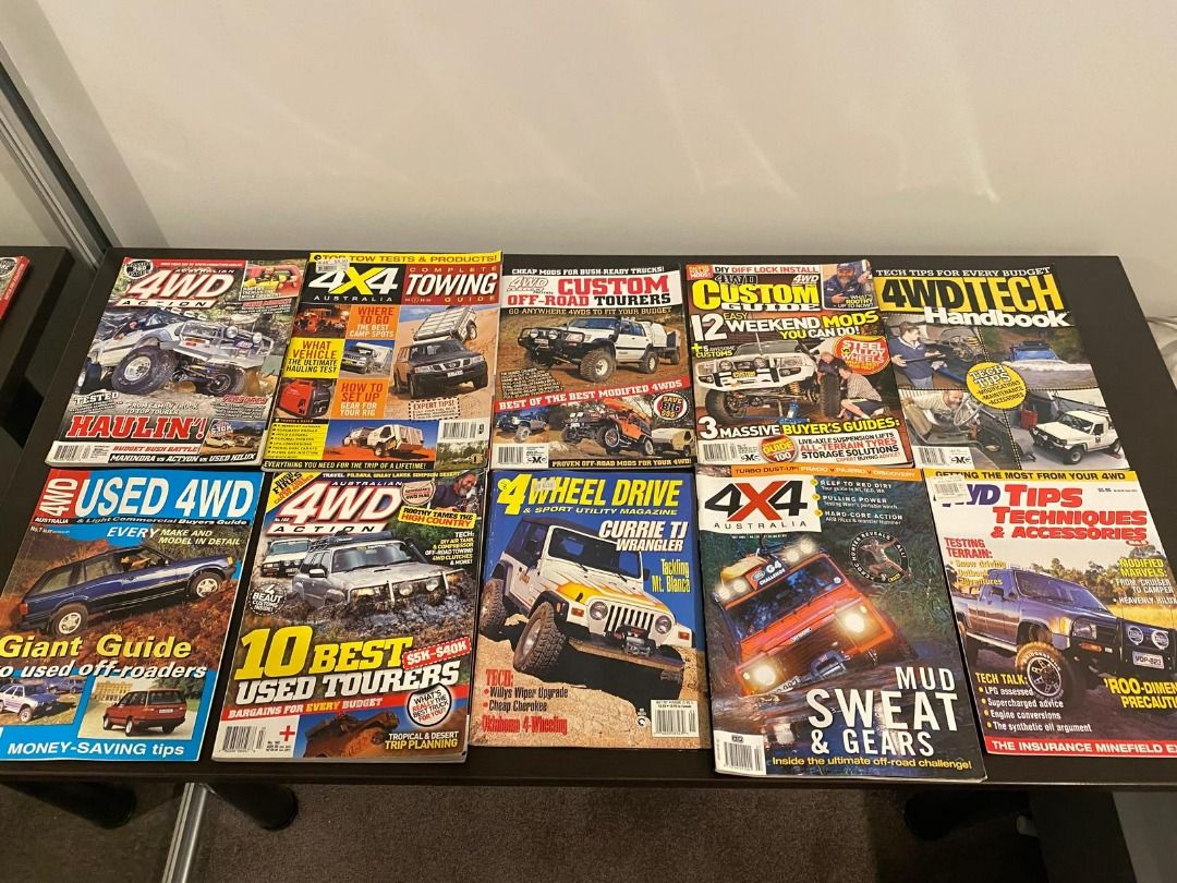 Lot of 50 4WD Magazines - Collectible & Vintage (Category: Magazines) located in Perth. Submitted by aussieroadrider (Listing ID 1330115301, Image 3). Description: These magazines vary in condition from good to excellent If you’re keen on purchasing more, feel free to message me! I have hundreds of magazines and DVDs available, all at the same low price of fifty cents each. I accept cash payments, and I can also ship them, shipping costs will be 