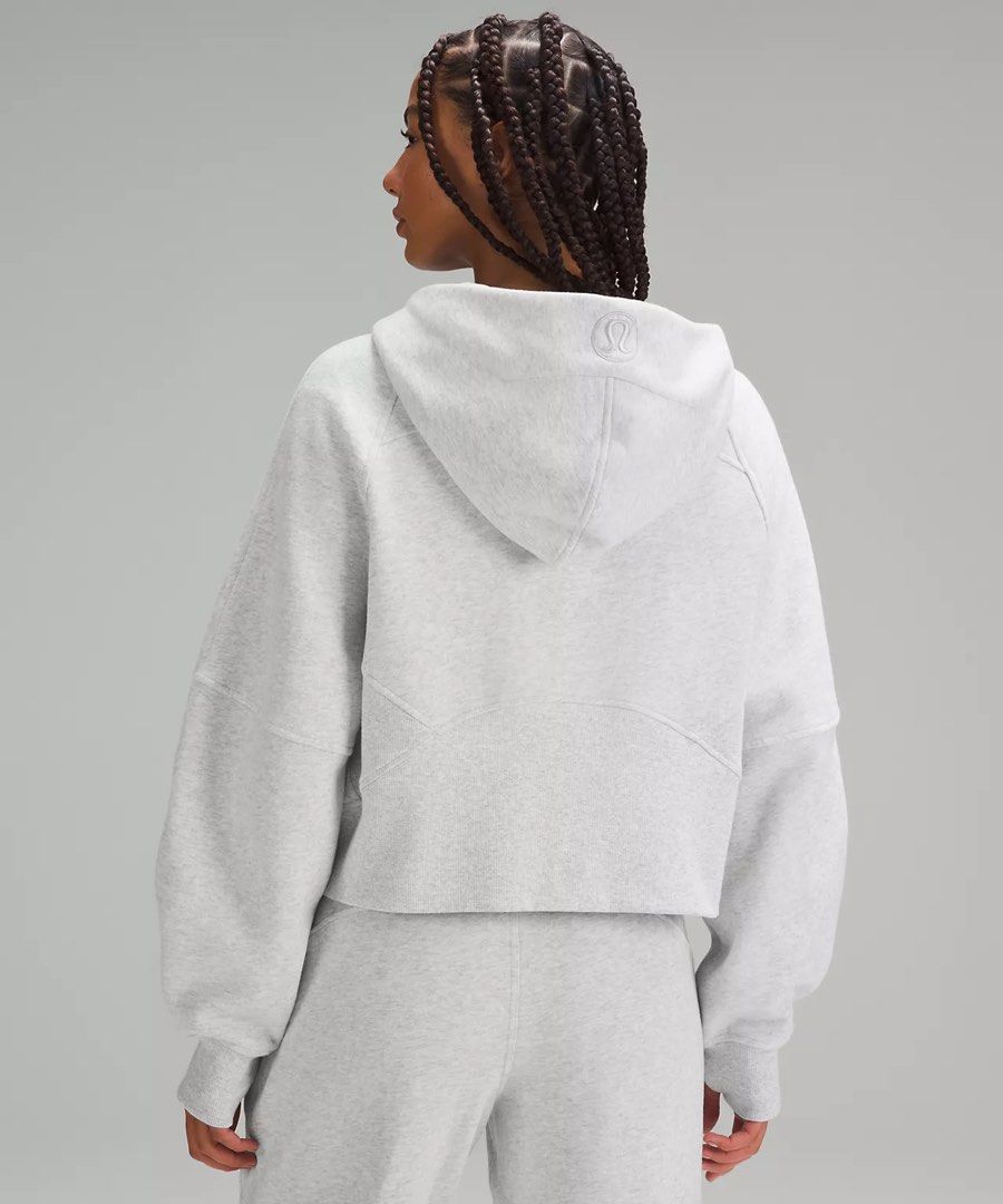 Lululemon Scuba Oversized Half Zip Hoodie in Heathered Core Ultra Light Grey Women s Fashion Activewear on Carousell