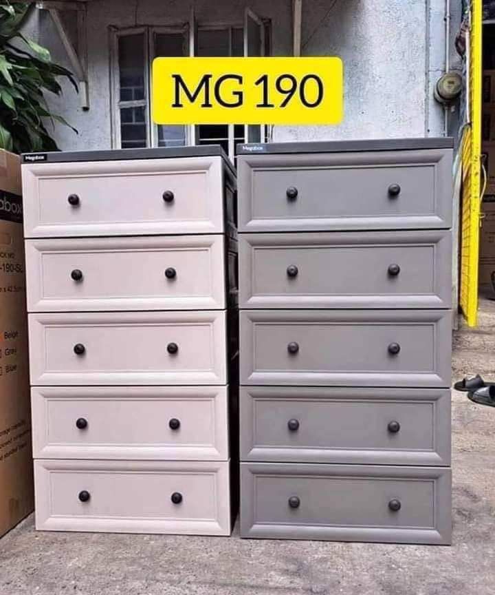 MEGABOX DRAWER AND CABINET (Category: Kids Wardrobes & Storage) located in Manila. Submitted by kisshadg23 (Listing ID 1329999610, Image 1). Description: 🪬MEGABOX DRAWERS and CABINETS🪬 ✅MODISH 4L& 5L ✅SLIM MODISH 4L& 5L ✅MEGA BOX 186 WARDROBE W/2 DRAWER ✅MEGA BOX 187 WARDROBE W/1 DRAWER ✅MEGA BOX 188 DRAWERS & CABINETS ✔️ORIGINAL AND BRAND NEW 💯🤞🏻 ✔️ON-HAND AND READY TO DELIVER ✔️DIRECT SELLER HERE💯 ✔️DIRECT MANUFACTURER 💯💯 ✔️LOWER THAN M