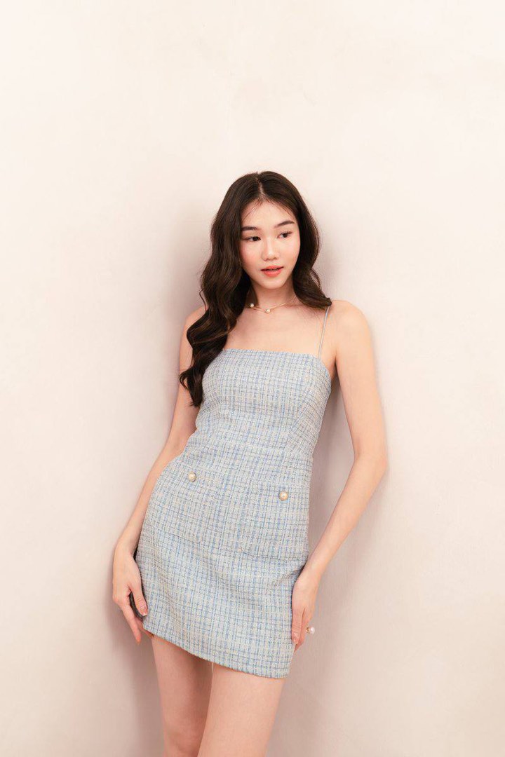 Raegan halo neck farbstabil dress