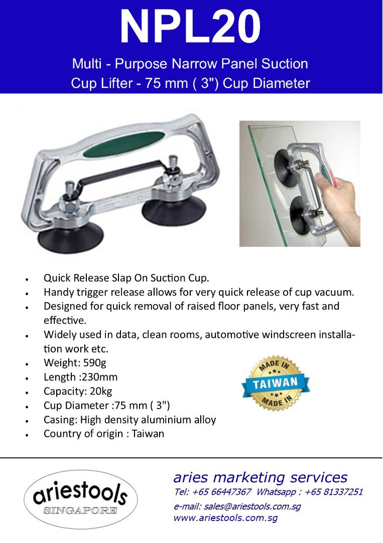 Multi Purpose Suction Cup Lifter . Raised Floor Panel Suction Cup ...