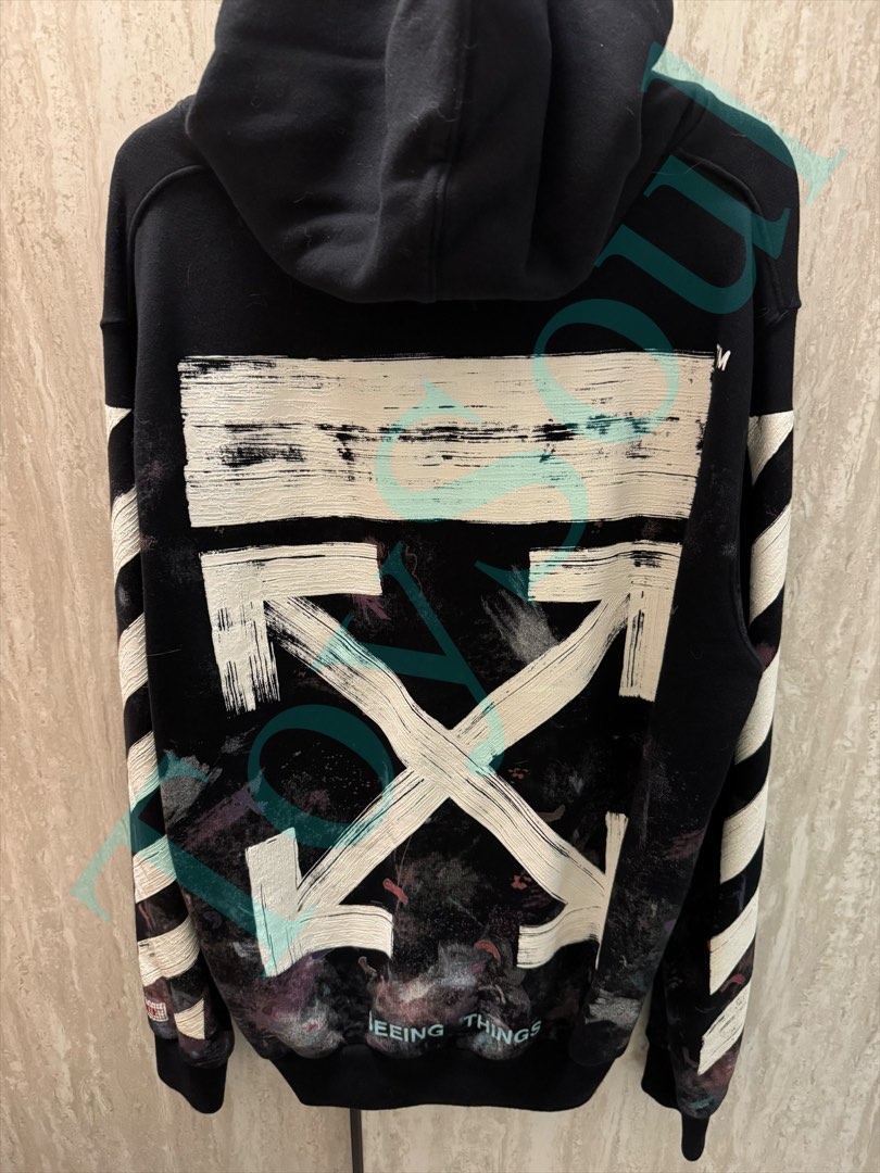 Off White Galaxy Zip Up Hoodies Carousell