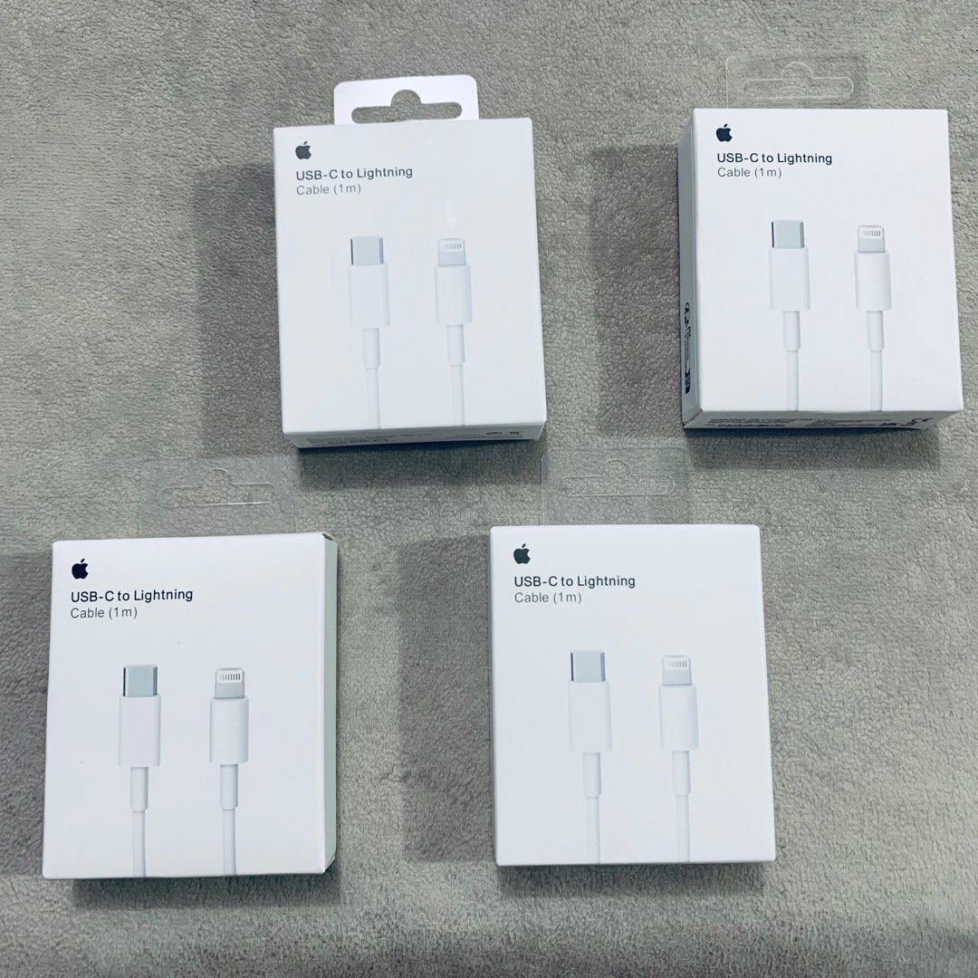 ORIGINAL🍏Apple USB-C to Lightning Cable (1m/2m) (Category: Cables & Adaptors) located in Manila. Submitted by walsgadsaccesorries (Listing ID 1330044278, Image 1). Description: The USB-C to Lightning Adapter works with iPhone or iPad models that have a USB-C connector. Use this single adapter to connect your iPhone or iPad with USB-C to a Lightning accessory for charging, data, and audio. Also available •USB-C to Type C WOVEN Cable 1m 60w/2m 240