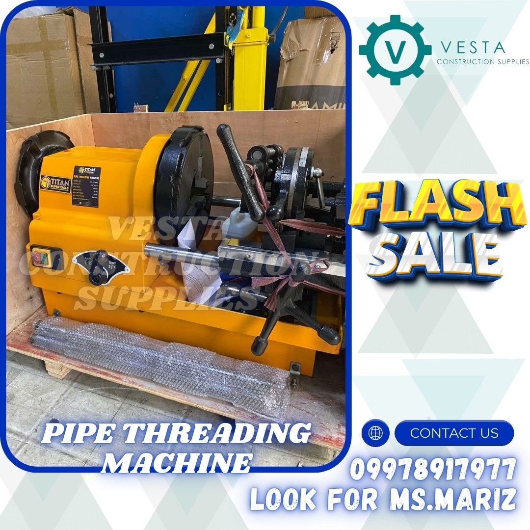 Pipe threading machine, Commercial & Industrial, Construction Tools ...