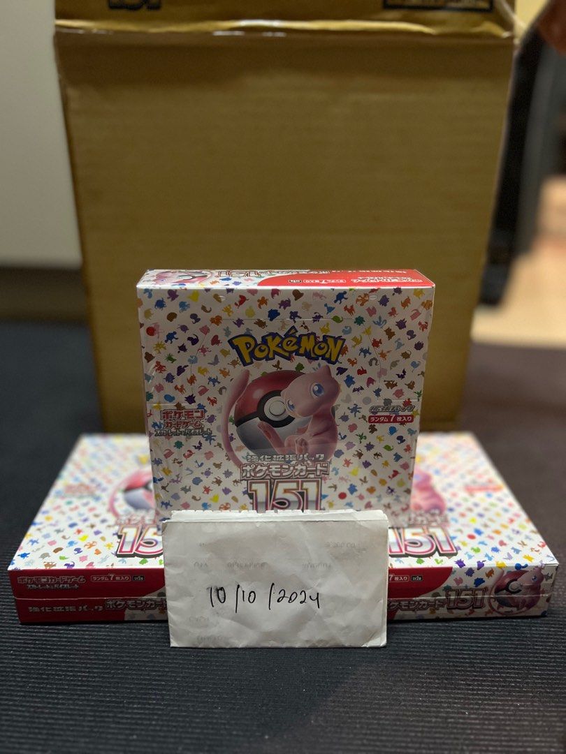 pokemon 151 japanese booster box sealed Surprise Slim Simplified Chinese numbered cards Pokemon 151 Japanese Booster Box