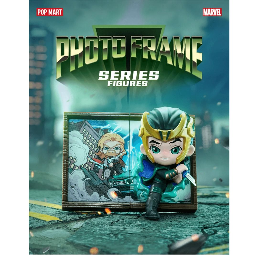 Pop Mart Marvel Photo Frame Series (Category: Designer & Blind Box Toys) located in Valenzuela. Submitted by littlechopletsph (Listing ID 1330140506, Image 1). Description: P800 EACH / P750 EACH IF BUYING 3 OR MORE: Captain America Bucky Thor Loki Wanda Vision Iron Man Spider-Man - Opened box, sealed foil MOP: Gcash/BPI MOD: GGX/J&T/SDD.