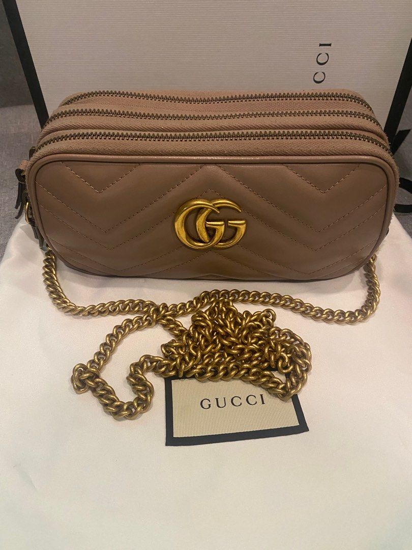 Gucci mini chain bag marmont hot sale
