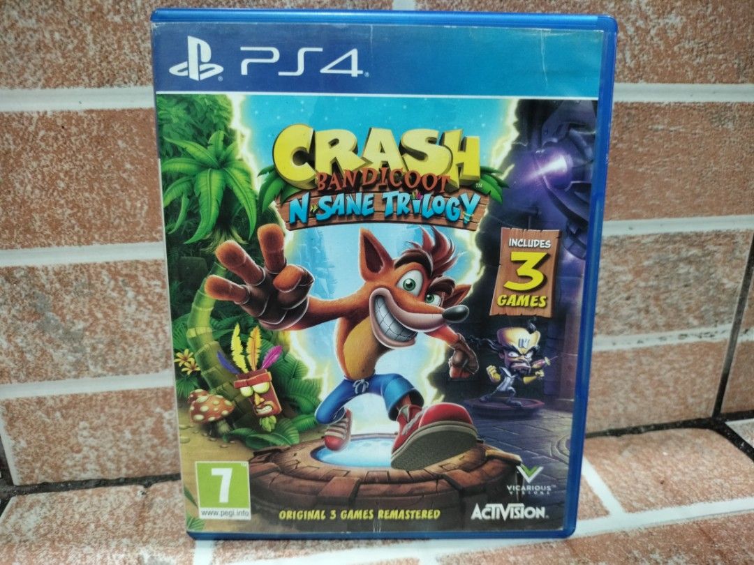 ps4 game Crash bandicoot trilogy, Video Gaming, Video Games