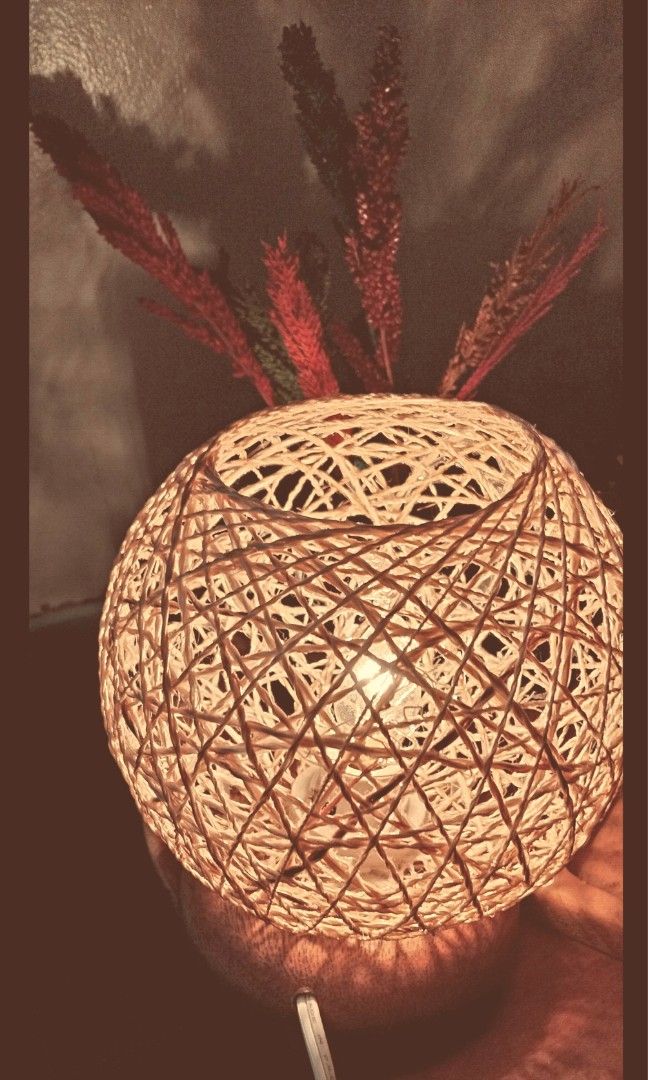 Rattan Decorative Lamp (Category: Lighting) located in Quezon City. Submitted by buhaybohemian (Listing ID 1330123375, Image 3). Description: Native lamp with bulb. Add a nostalgic touch to your favorite nook or creative corner..