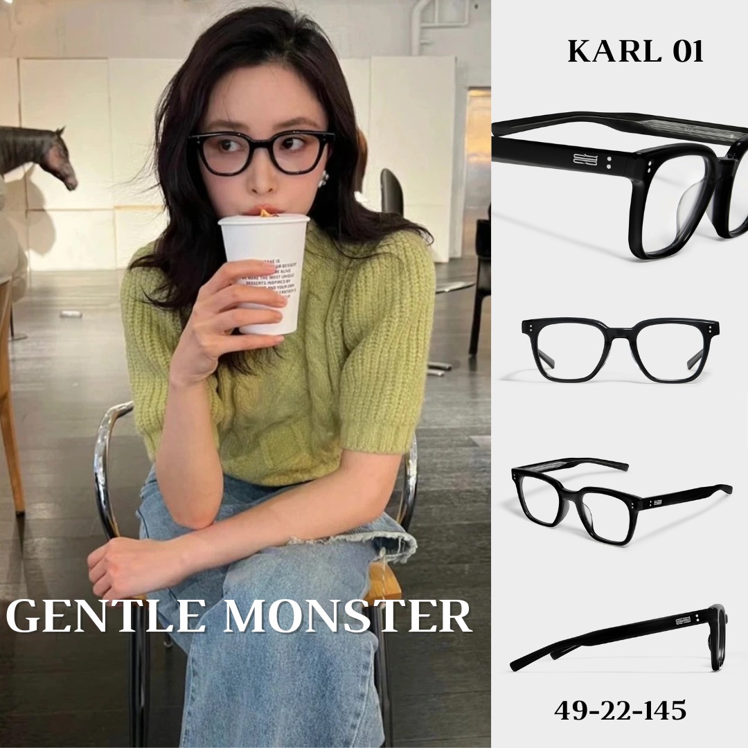 Ready Stock) - Gentle Monster [ Karl 01 ] Acetate Square Glasses