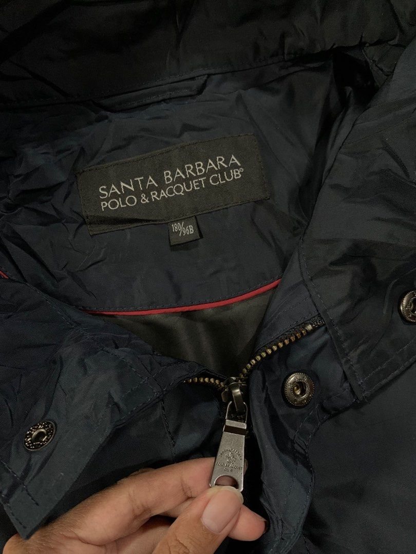 Santa Barbara Polo Parka Jacket (Category: Coats, Jackets and Outerwear) located in Taguig. Submitted by askgue (Listing ID 1330064333, Image 2). Description: Santa Barbara Polo Nylon Jacket for Men Dimes: 25 x 31 Color rate: 10/10 Good as new Complete washtags See pictures for more details. What you see is what you get‼️ Asking price - 1,150 Negotiable Taguig Loc Gcash payment JnT shipping Can ship via TikT0k checkout but payment first. Lalamove