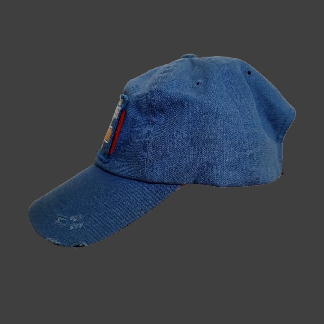 Statement Cap (Category: Caps & Hats) located in Calamba. Submitted by damn1tfrmdedz (Listing ID 1330009664, Image 3). Description: Statement Cap Condition: 8.5 Color Rate: 10 - Minor distressed Mine: ₱250 +SF MOP : GCASH/PayPal COURIER : J&T The buyer will shoulder the SF Can do meet up within the area.