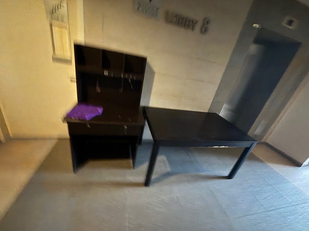 Study table and dining table (Category: Tables & Sets) located in Singapore. Submitted by ben742 (Listing ID 1330084507, Image 3). Description: Moving letting for for free. Self collect .