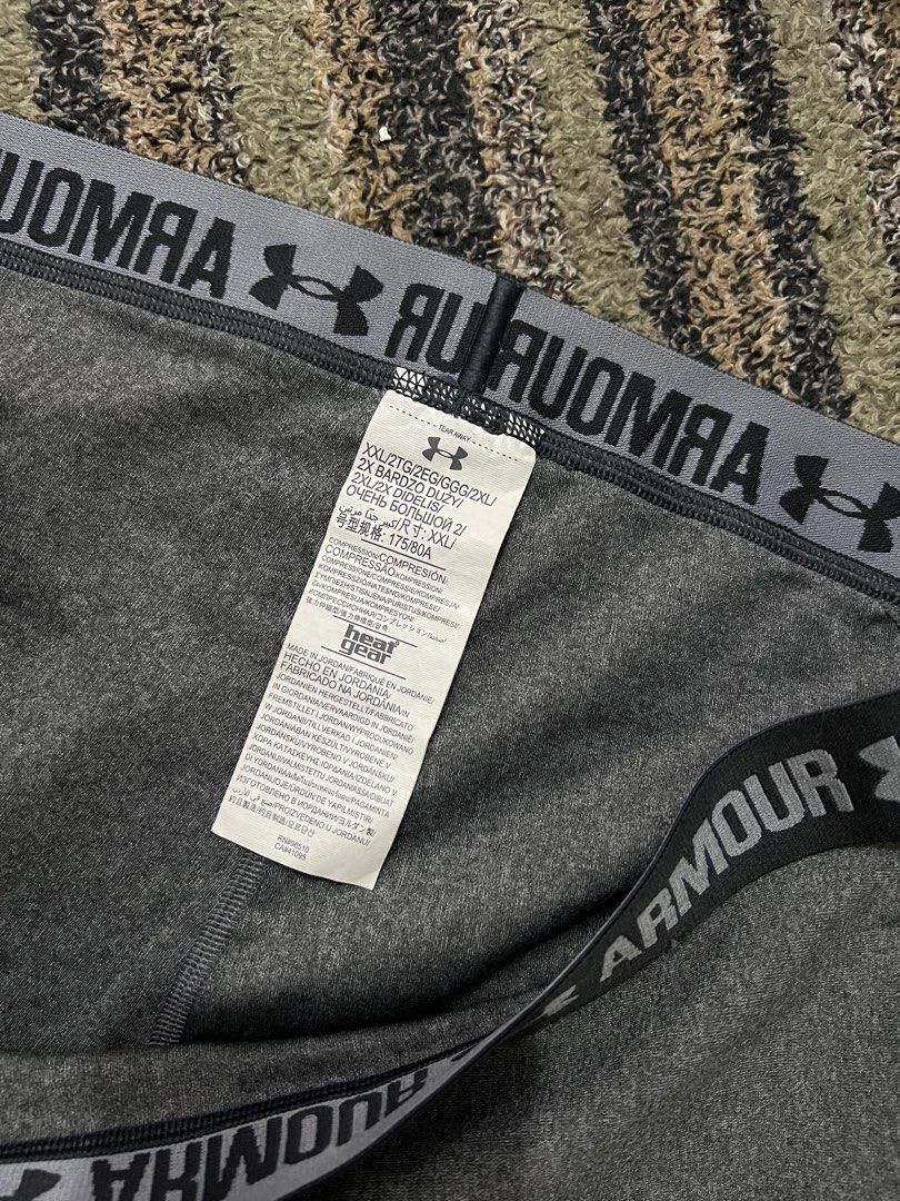 Under Armour Heat Gear Compression Shorts (Category: Activewear) located in Manila. Submitted by LuxuryGoodiesPh (Listing ID 1330097226, Image 3). Description: Washed but never use Tag removed XXL plus size.