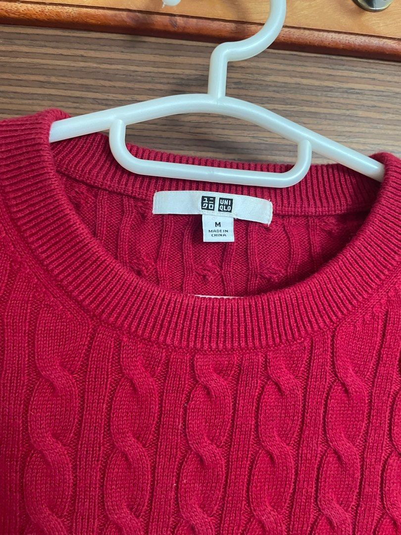 Uniqlo Red Knitted Sweater