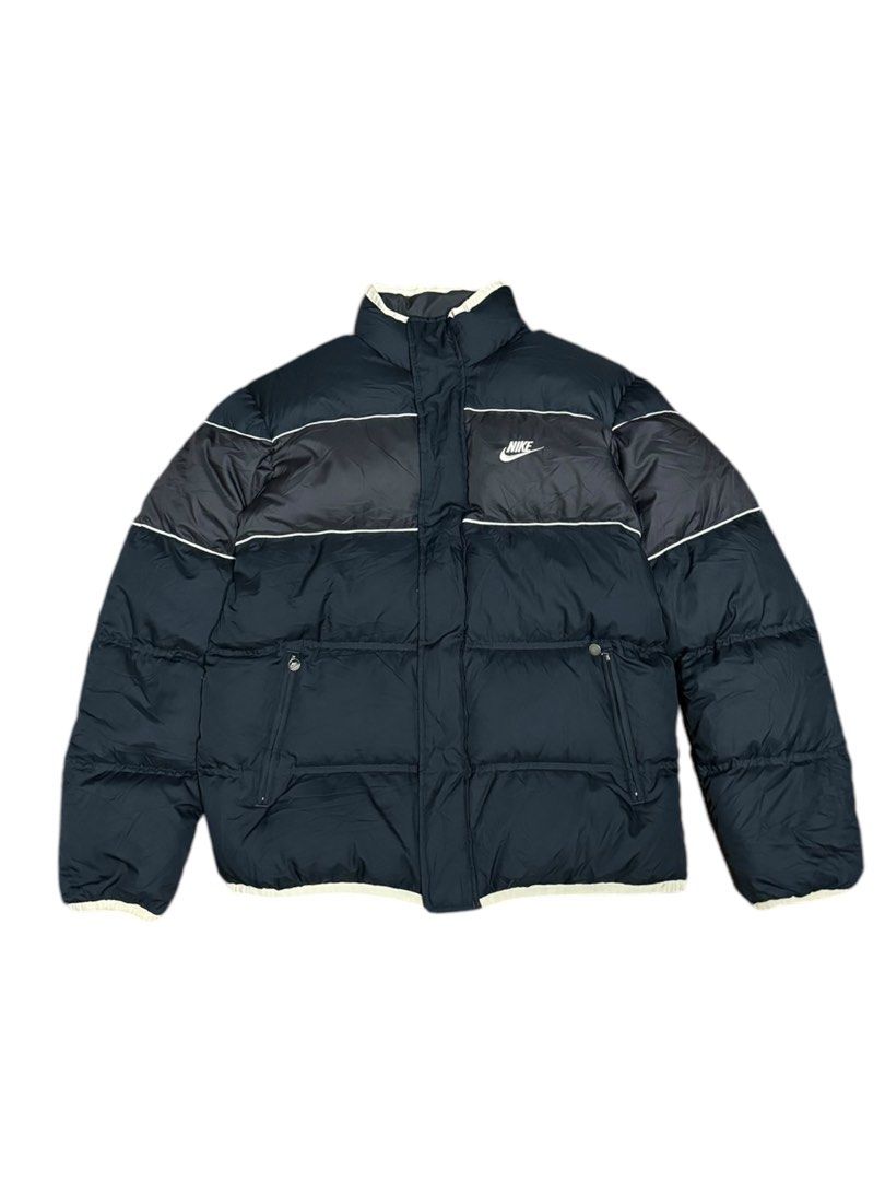 2000'S Nike padded hoodie/puffer jacket, men's size XL unclear Beige type Vintage Second Hand