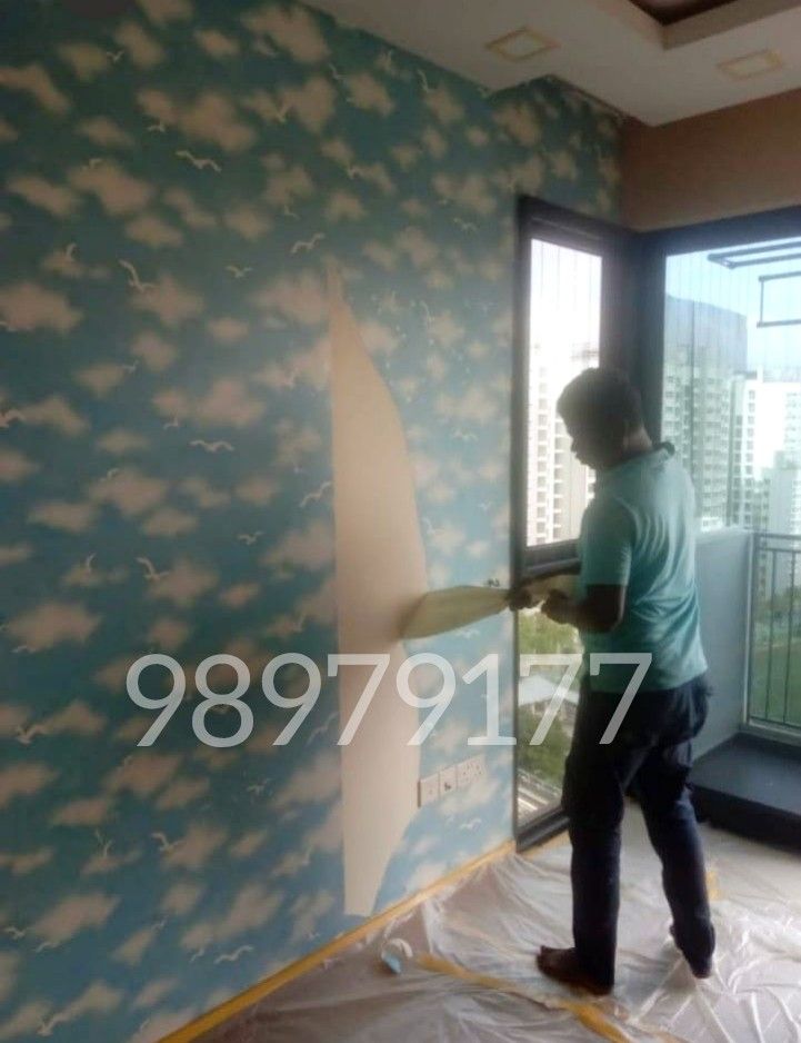 Wallpaper  Removing |Touch up plaster | Full plaster|Repaint | wall repairing|crack wall fixing | Uneven wall painting | wall patch up|HDB |Bto |Condo house painting |Office| Shop area painting62863075402369113