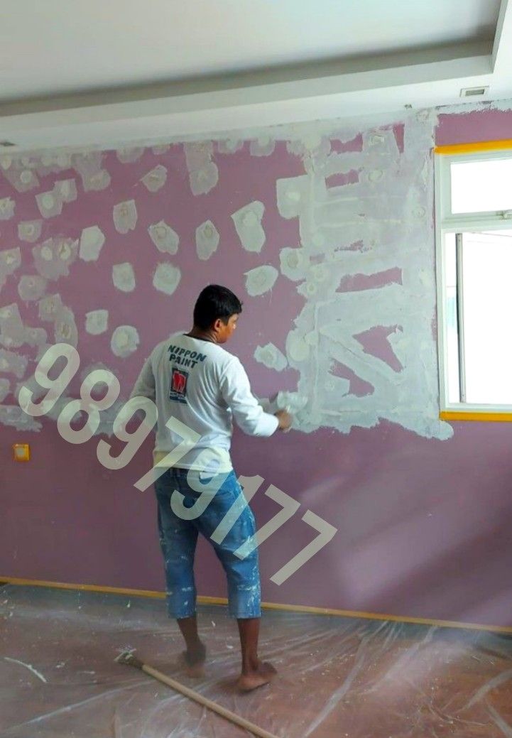 Wallpaper  Removing |Touch up plaster | Full plaster|Repaint | wall repairing|crack wall fixing | Uneven wall painting | wall patch up|HDB |Bto |Condo house painting |Office| Shop area painting62863075402369112
