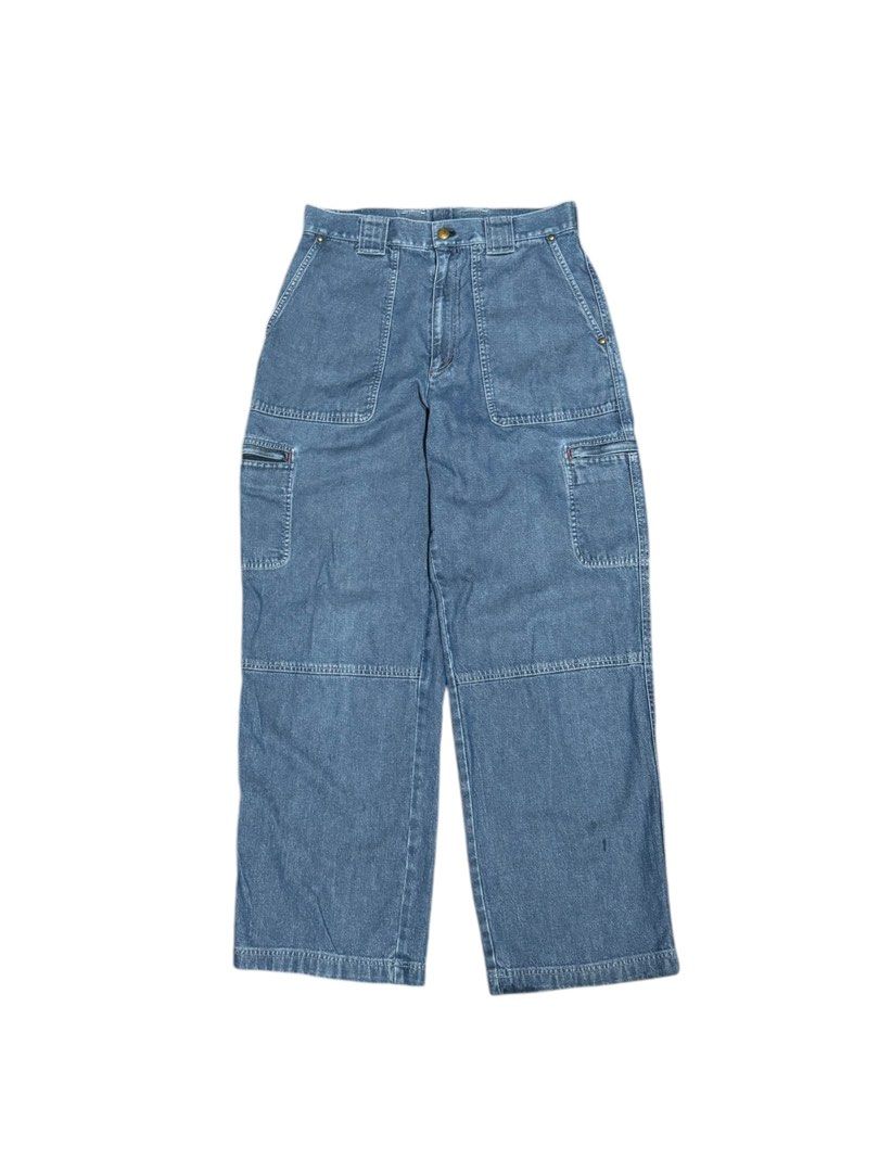 Y2k Baggy Double Knee Cargo Jeans Japanese brand Superior, Men