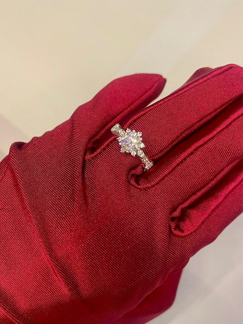 1 CARAT PAWNABLE AUTHENTIC MOISSANITE- STUDDED ENGAGEMENT RING (Category: Rings) located in Cavite. Submitted by AlwaysGiveBack (Listing ID 1330299438, Image 3). Description: 1 CARAT PAWNABLE AUTHENTIC QUEEN MOISSANITE- STUDDED ENGAGEMENT RING Adjustable, fits all sizes Facts about Moissanite 💎 Second hardest gemstone to Diamond 💎 More brilliant than diamond 💎 More fire & sparkle than any other gemstones - FREE jewelry box - FREE paper bag - F