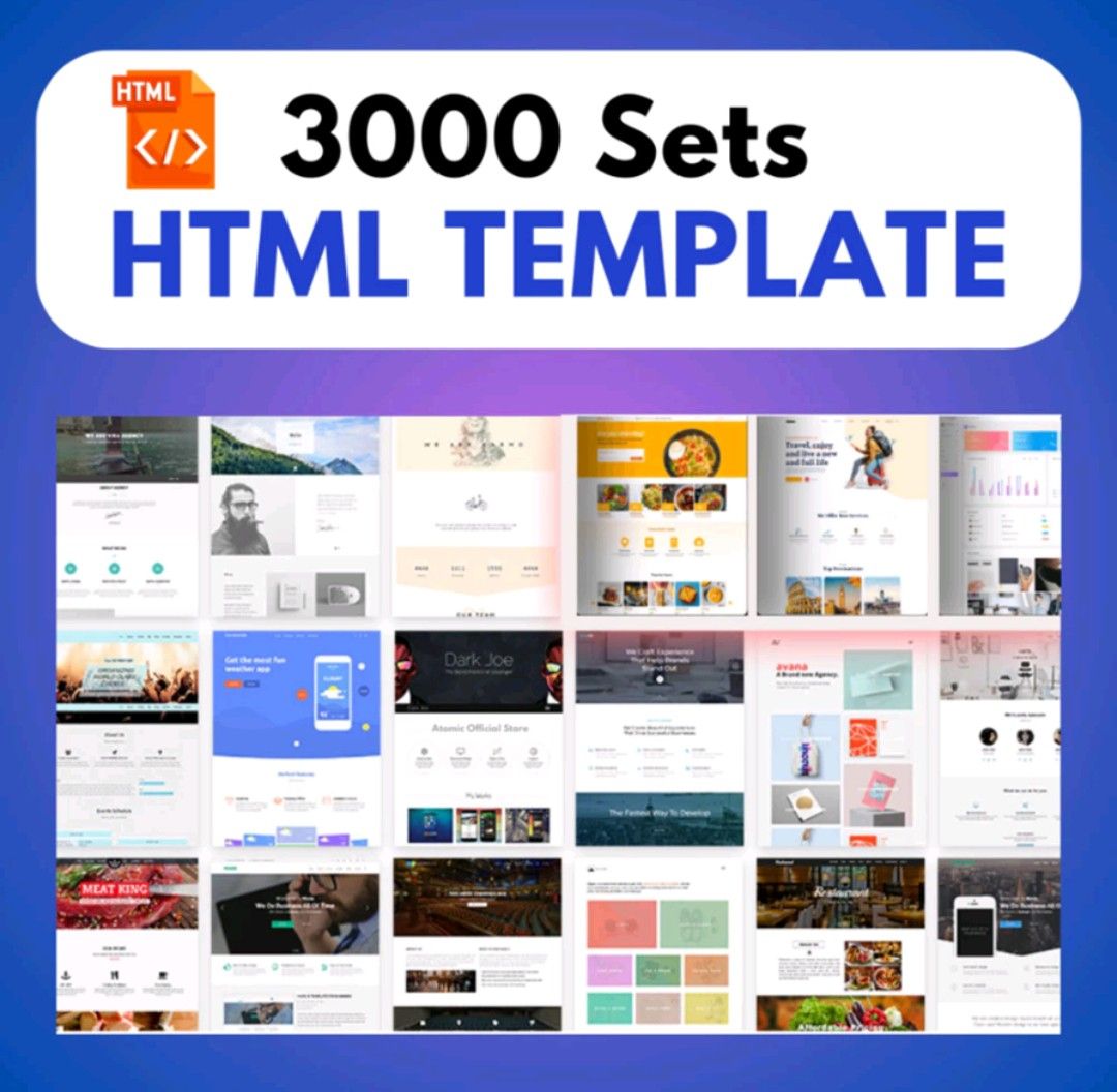 3000 Sets Website Development HTMl & CSS & JS Bundle Template (Category: Software) located in Singapore. Submitted by novirasg (Listing ID 1330183515, Image 1). Description: 🚀 Introducing our Website Development HTML CSS JS Template Bundle - perfect for building stunning and responsive websites! 🎨 ✨ What's included: 1. 3000 sets of professionally designed templates 2. Easy-to-use HTML, CSS, and JavaScript integration 3. Fully customizable eleme