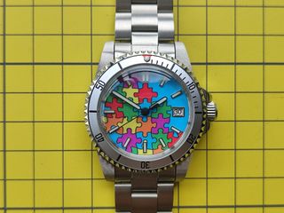 全新 diy組裝 puzzle圖案錶64205550582913110