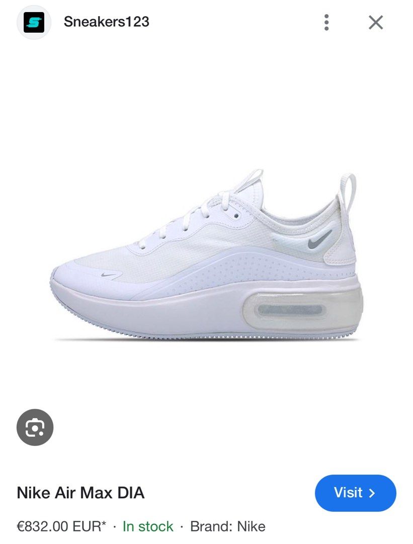 Nike Air Max DIA White Sneakers AQ4312 105 Women s Trainers Size US 6.5 UK 4 EUR 37.5 23.5cm Carousell