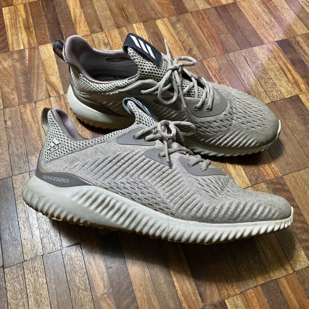 Adidas Alphabounce Chalk Earth Tan size 9 Men s Fashion Footwear Sneakers on Carousell