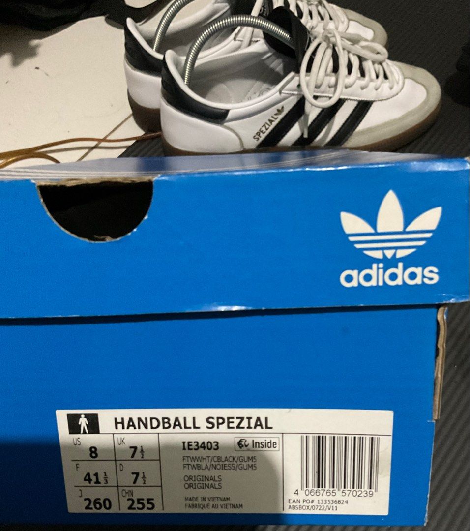 Adidas Spezial leather white black Original Fesyen Pria Sepatu Sneakers di Carousell