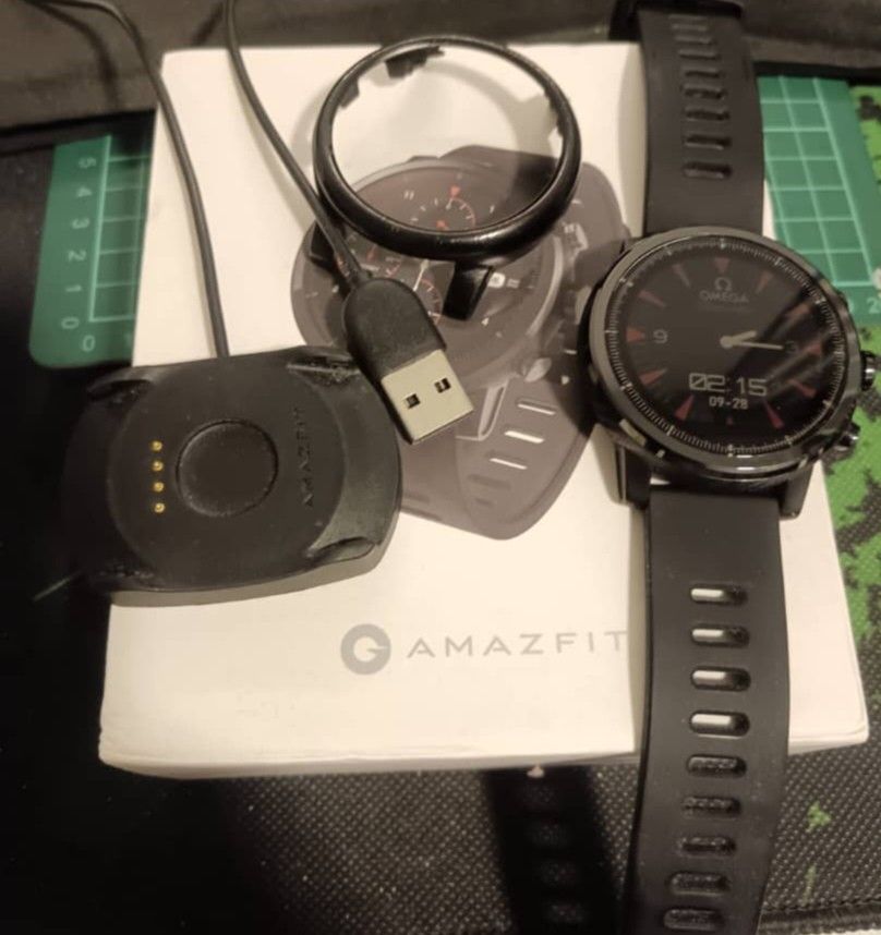 Authentic Xiaomi Amazfit Stratos Watches Jam Tangan Black Complete Set with Box