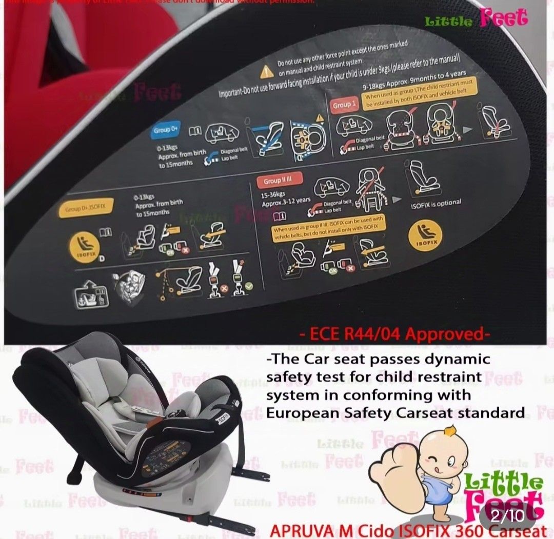 Apruva M Cido Car seat (Category: Car Seats) located in Quezon City. Submitted by Dmomlife (Listing ID 1330178937, Image 3). Description: Apruva 360 Rotate Isofix Car Seat 0-36kgs ✅ 3 Recline Positions ✅ 10 Position Height Adjustable Headrest ✅ 5-point Safety Belt ✅ Slightly used ✅ Isofix Ready ✅ Comfortable for Babies In excellent condition.. my used it for a few months, then ayaw nang gamitin. Got it for 10k Meetup within Quezon City, Metro Man