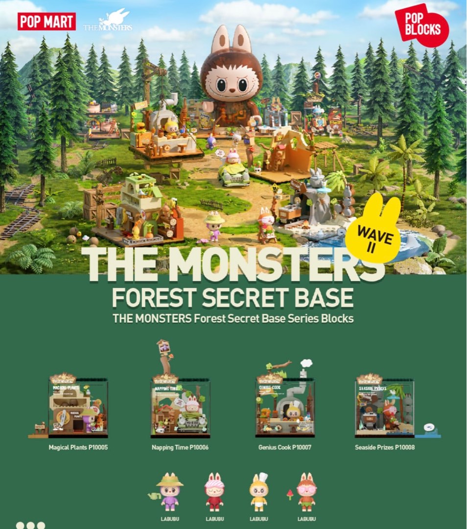 【未開封・新品】THE MONSTERS Magical Plants セット THE MONSTERS Forest Secret Base Series Blocks Wave II
