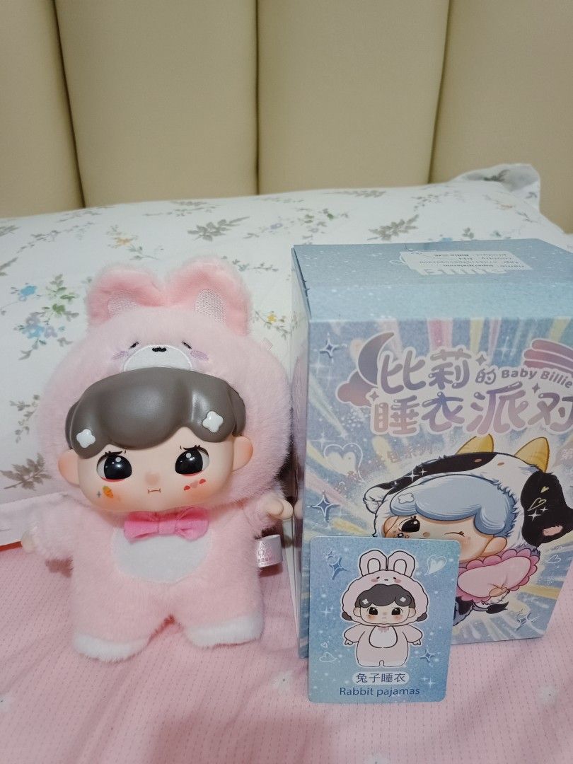 Baby Billie Rabbit Pajama (Category: Designer & Blind Box Toys) located in Mabalacat. Submitted by blosssomm (Listing ID 1330310839, Image 3). Description: Newly opened Baby Billie Rabbit Pajama Comes with Card , box and foil. RFS not my target.